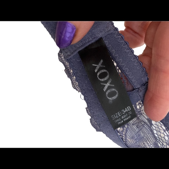 XOXO Beautiful underwire strapless bra lovely color and design size 34 B - Picture 11 of 13